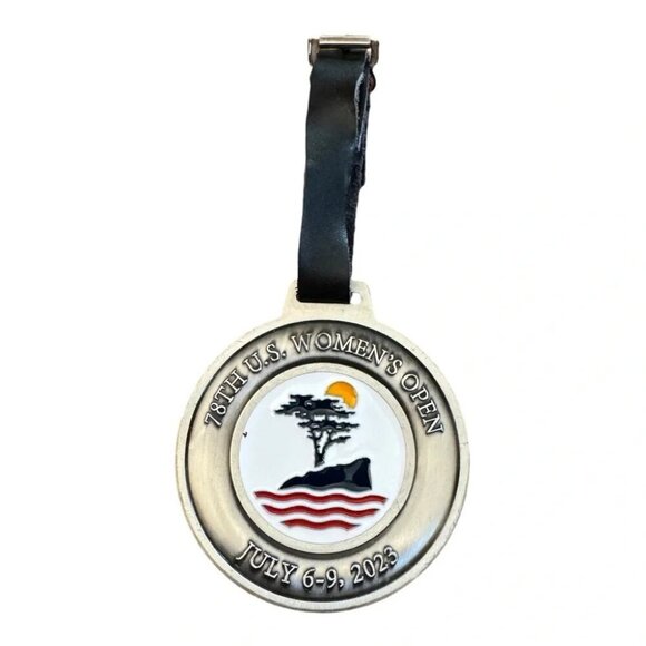Pebble Beach US Women's Open 2023 Pewter Bag Tag - Picture 1 of 11
